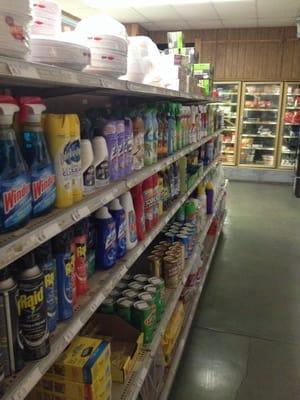 All kinds of cleaning supplies!