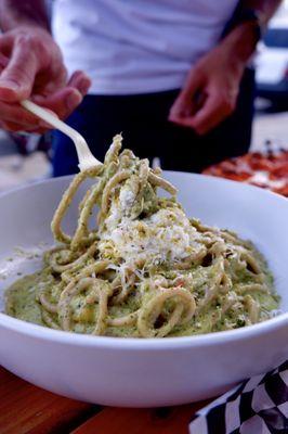 Tagliatelle Pesto of Pistacchio