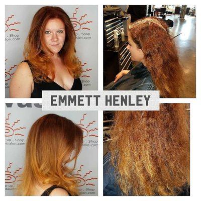 A little color up grade by @emmetthenley at Vasuda Salon.
#completeyourcolor #chromatech #davinescolor #redhair