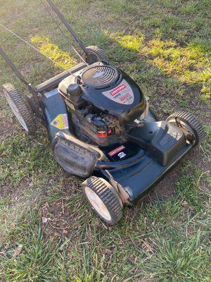 Old mower looks and runs like new