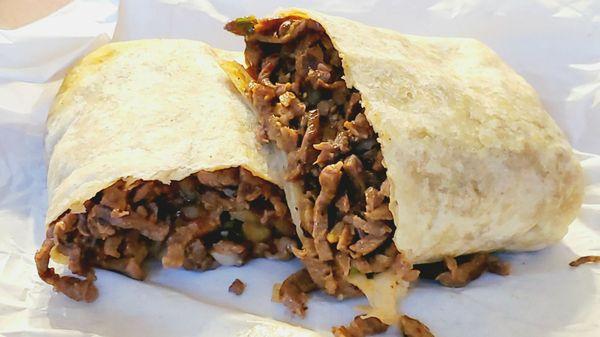 Carne Asada Burrito. NO BEANS NO RICE