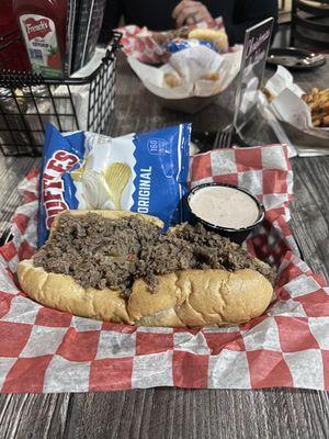 8 inch cheesesteak