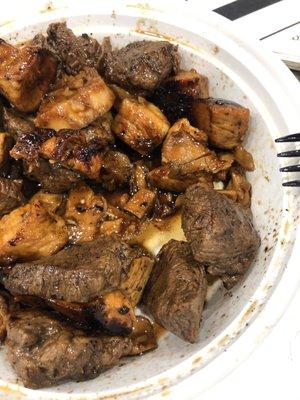 Chicken and steak bowl