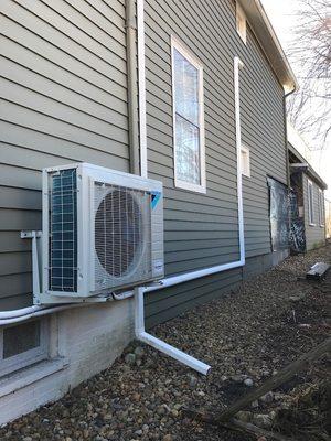 A brand new HVAC System. Saving this Maine Homeowner money on their electric bill while keeping them more comfortable.