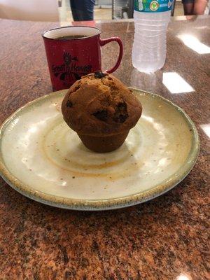 Coffee, muffin