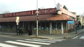 Skenderian Apothecary as seen from Cambridge Street