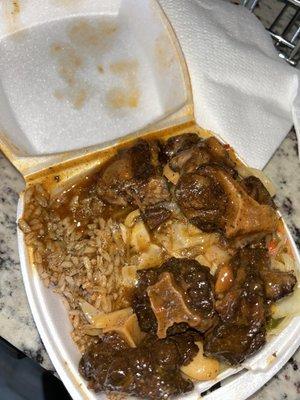 Juicy meaty small oxtail