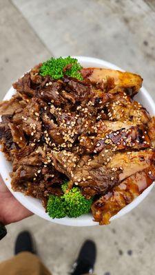 CHICKEN & BEEF TERIYAKI BOWL!