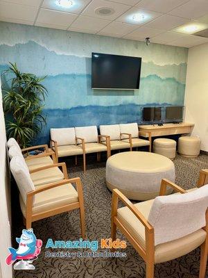 Relax in our peaceful and modern waiting room