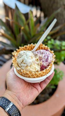 Great way to cool down in the Texas heat! Gooey Buttercake and Brambleberry Crisp pictured.