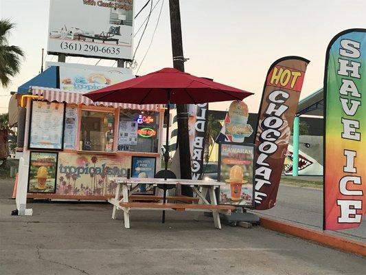 Drive thru for coffee from 6 am until 9 am.