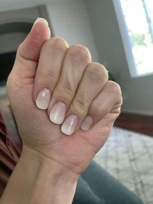 Ombré French dip with tips