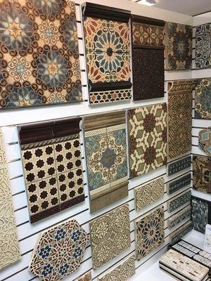 Hand made artisan tiles in detailed and brilliant colors. For interior and exterior uses.