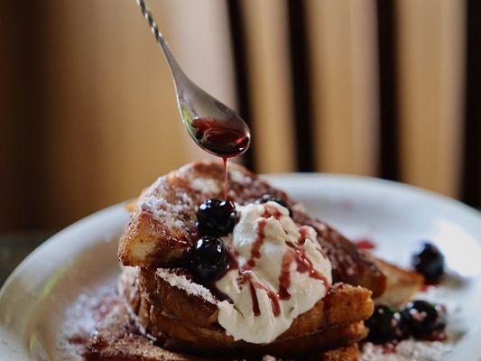 Barnett's Bruleed Custard French Toast