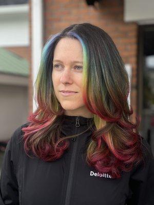 My signature rainbow balayage