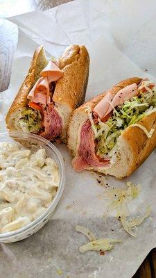 Macaroni Salad and American Hoagie