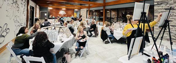 Shady Creek Winery~ Michigan City~Wine & Canvas on the Go!