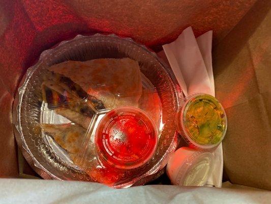 Steak Quesadillas and Chicken Quesadillas