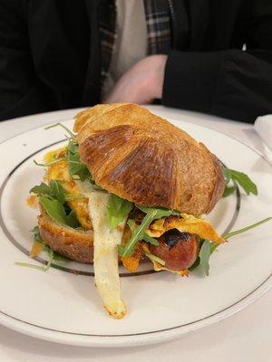 Chorizo Egg and Cheese Croissant