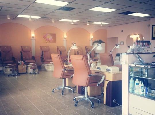 The inside of Nails Desire & Alterations: Nail Salon Area