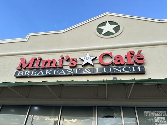 Mimi's Star Cafe - located across from Lowe's on Preston and Mapleshade.