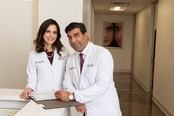 Board-Certified Plastic Surgeon Dr. Paul Gill and Board-Certified Dermatologist Dr. Anita Gill