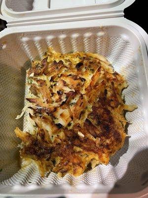 Jumbo crab cake to go