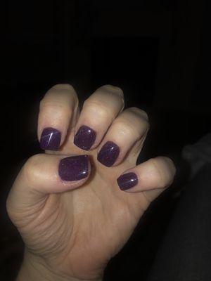 Dip powder manicure