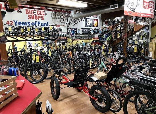 Ernie's Massillon bike showroom