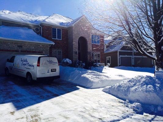 Yes,  we can even clean in the dead of winter after Foot of snow.