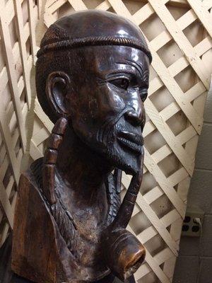 We have many sculptures and paintings from the estate of a world traveler.