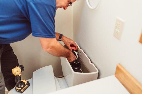 Our licensed techs can repair or replace your toilets.