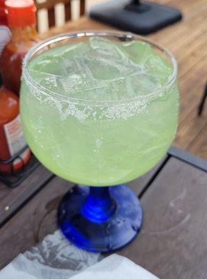 The house margarita is a bit too sweet (for me) and light on the alcohol,  but it's so big, I got a bit of a buzz anyway.