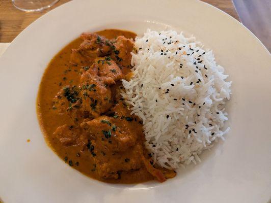 Flavorless butter chicken