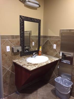 Clean Patient Restroom with Child changing center