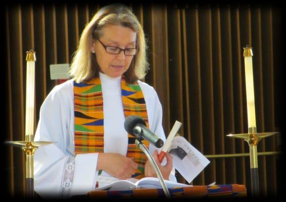 Rev. Clark at Sermon