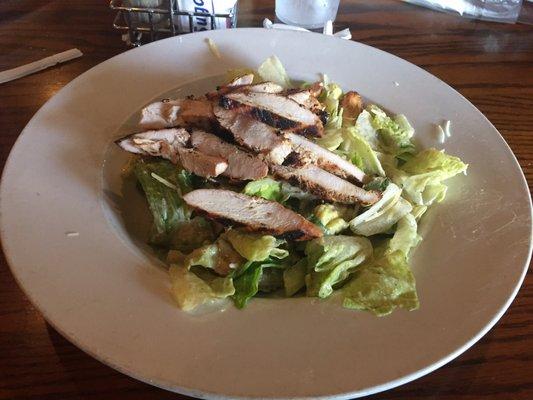 Grilled chicken Caesar salad is delicious!