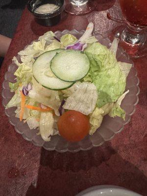 Everyone else's salad-the dressing was good