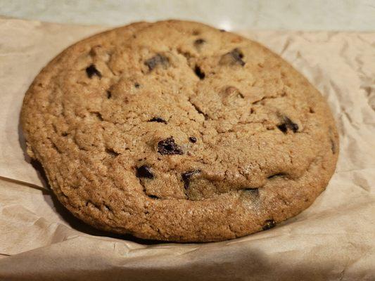 Trying the new chocolate chip cookie. I approve of the new strawberry ice cream. Both are available in the food court.