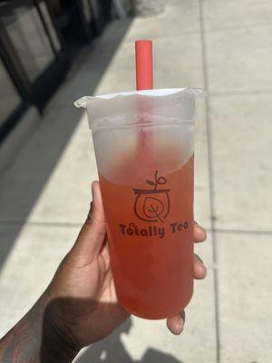 Strawberry mango fruit tea