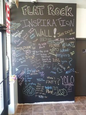 Keep yourself motivated or share an accomplishment on our Inspiration Wall