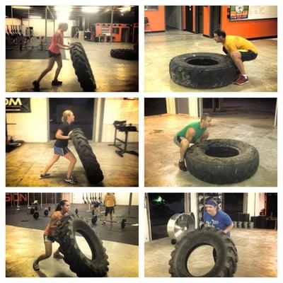 A tire flipping time!