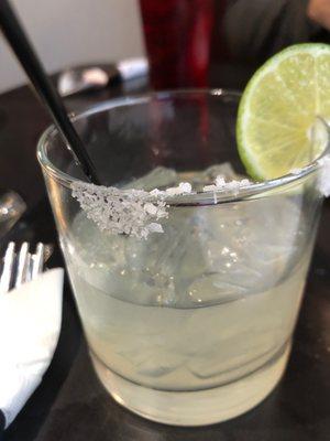 Margarita on the rocks with salt