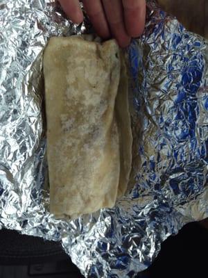 Very well proportioned Carne Asada burrito - $5.00