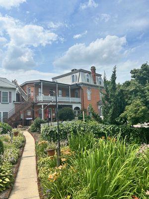 View of the mansion from the walking path