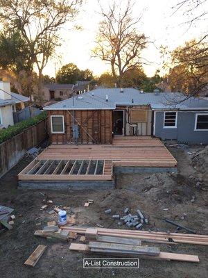 Progress work on foundation for room addition. (2 of 3)