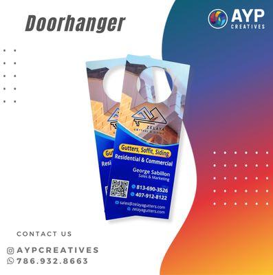 Leave your message at every door  Custom doorhangers are a direct and effective way to connect with your customers.