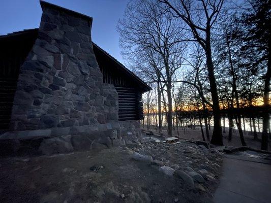 CCC Shelter - near the beach (Lake James)