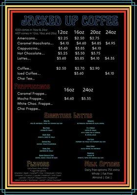 Our menu!