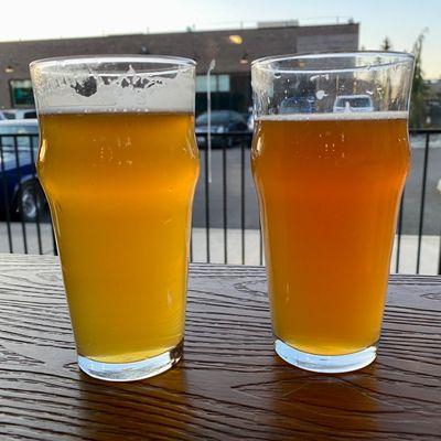 Chuckanut Bohemian-style Pilsner (Burlington, VA - 5% abv/36 ibu) and Bale Breaker Clarity Rarity #8 Hazy IPA (Yakima, WA - 7% abv/30 ibu)